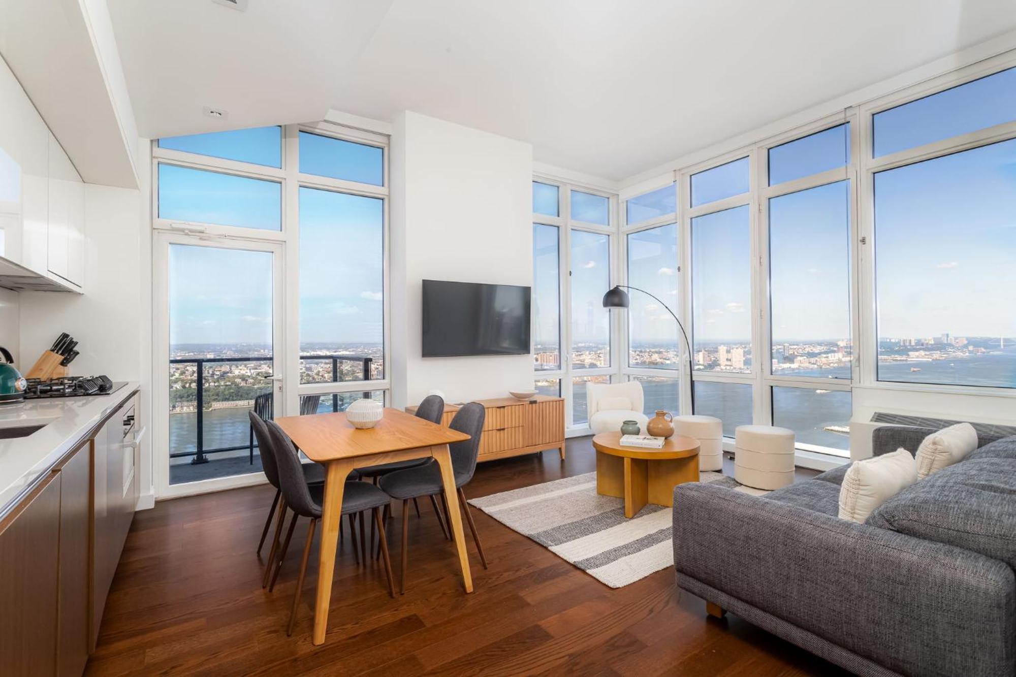 Lux Views To The Hudson 2bd 2bath Apartamento